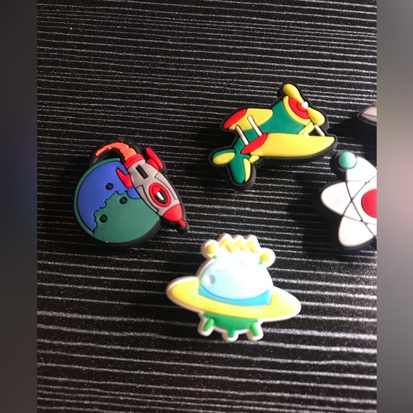Space and Airplane Little Boy Themed Croc Charms *Bundle 3 Save 20%* - Picture 2 of 4
